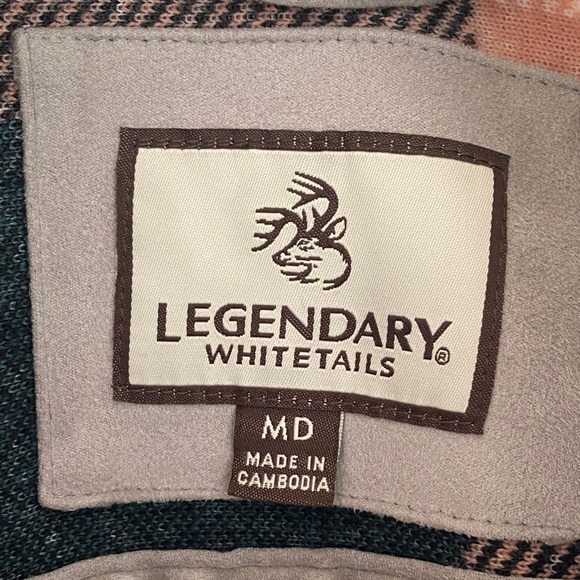 Legendary Whitetails Green/Pink Flannel Shacket - Picture 2 of 3